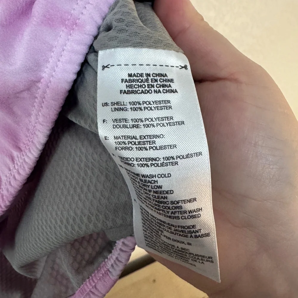 Adidas Women's‎ Size Small Athletic Windbreaker Jacket Pink Purple Lightweight